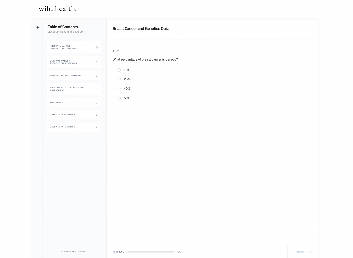 Precision Medicine Training Program